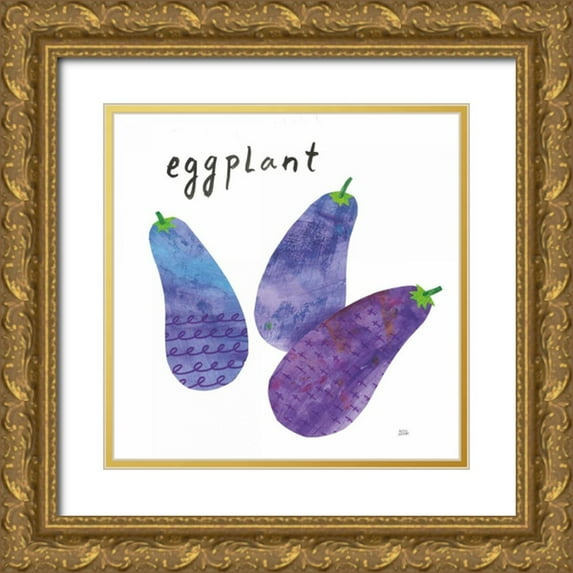Averinos, Melissa 26x26 Gold Ornate Wood Framed with Double Matting Museum Art Print Titled - Kitchen Garden I