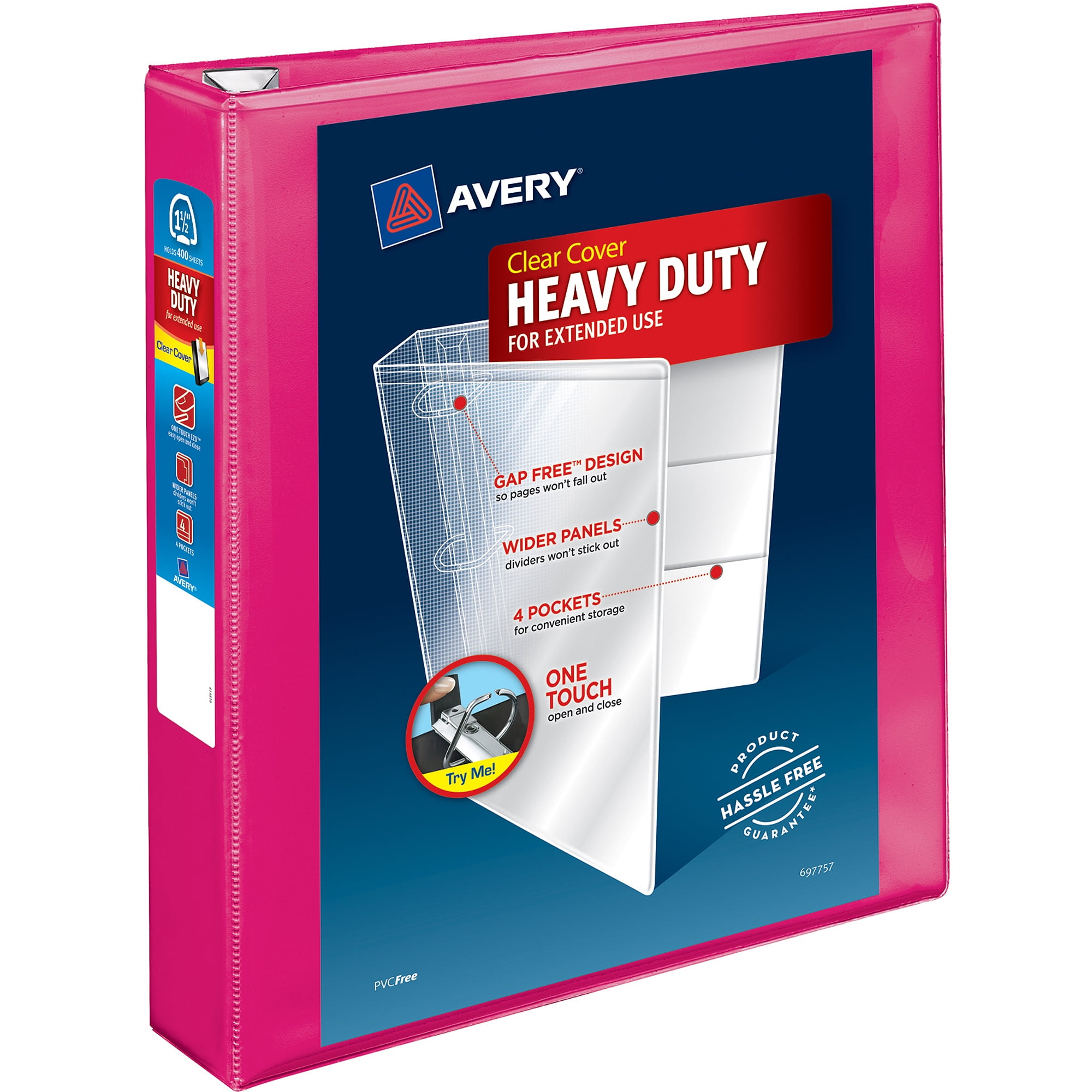 Avery 1.5" Heavy Duty Cc Pink Binder Pdq