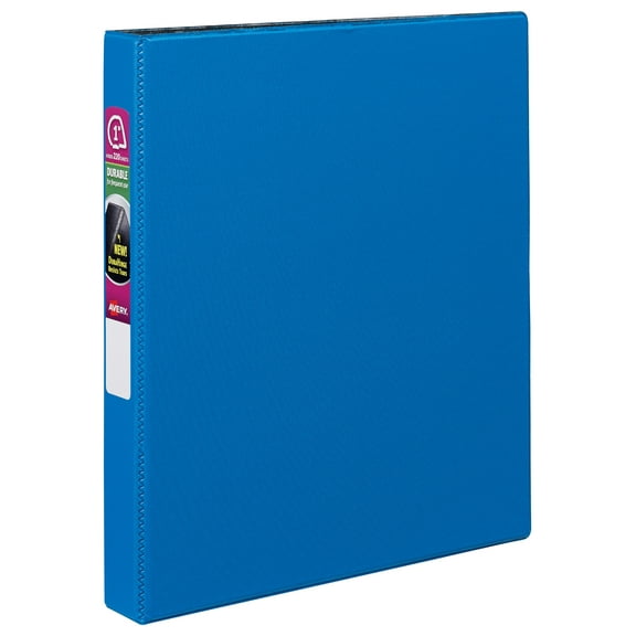 Avery 1" Durable Binder, Slant Ring, Blue, 220 Sheets