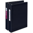 thumbnail image 1 of Avery Mini Binder, 1" Round Rings, Black Binders (2-Pack of 13456), 1 of 8