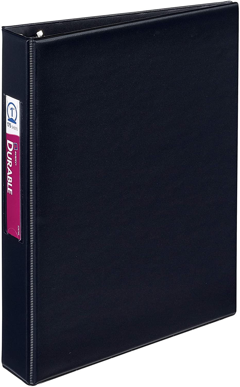 Avery Mini Binders, 5.5" x 8.5", 1 Inch Round Rings, Black, Durable Ring Binder, Label Holder, 6 Pack 27257