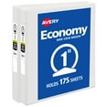 thumbnail image 1 of Avery 1" Mini Economy View Binder, Round Rings, 2 White Binders, 1 of 8