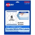 thumbnail image 1 of Avery 2-1/2" x 2-57/64" Waterproof Hexagon Labels, 150 Labels, 1 of 10