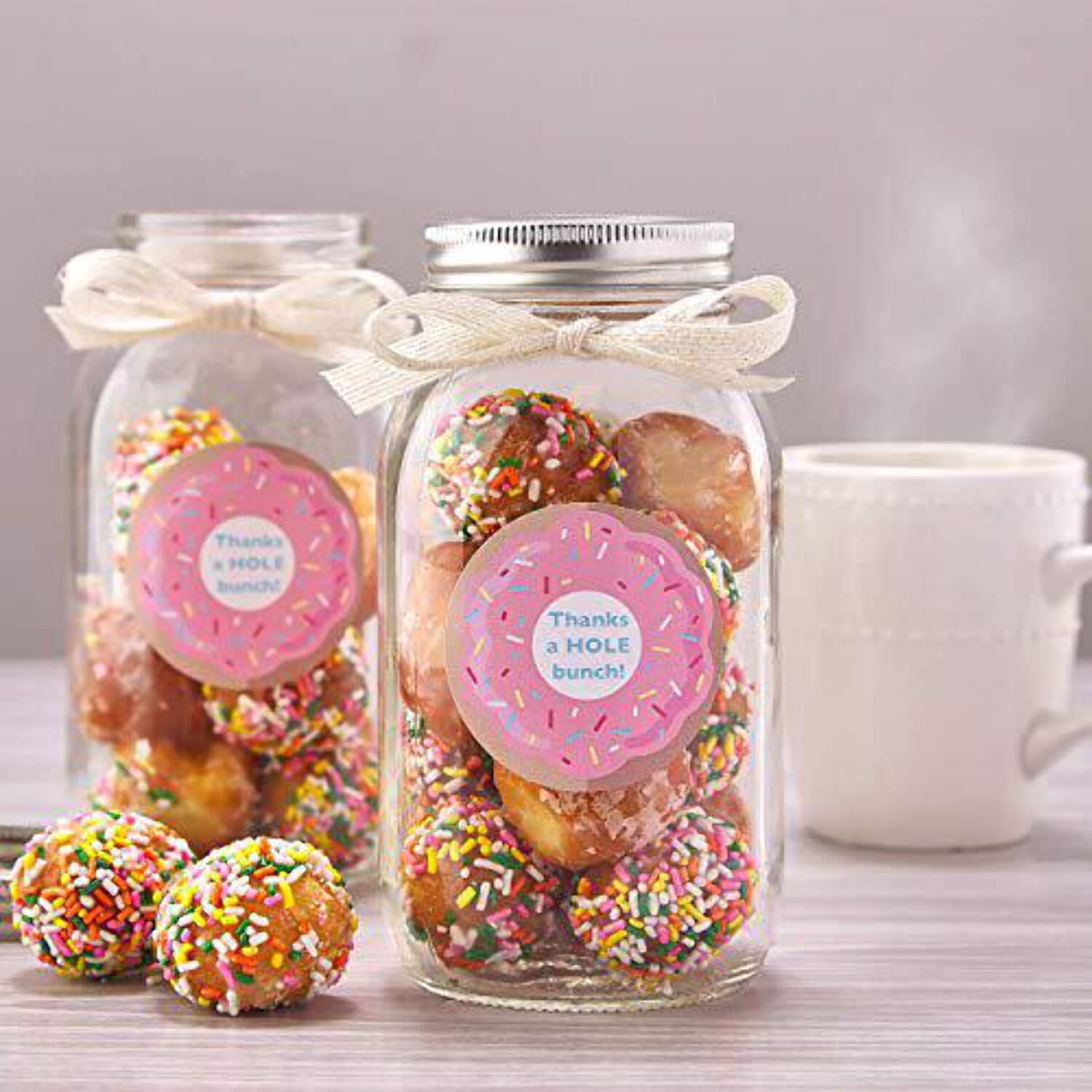 Avery 2 Glossy White Round Labels, Sure Feed, Full Bleed Print to the