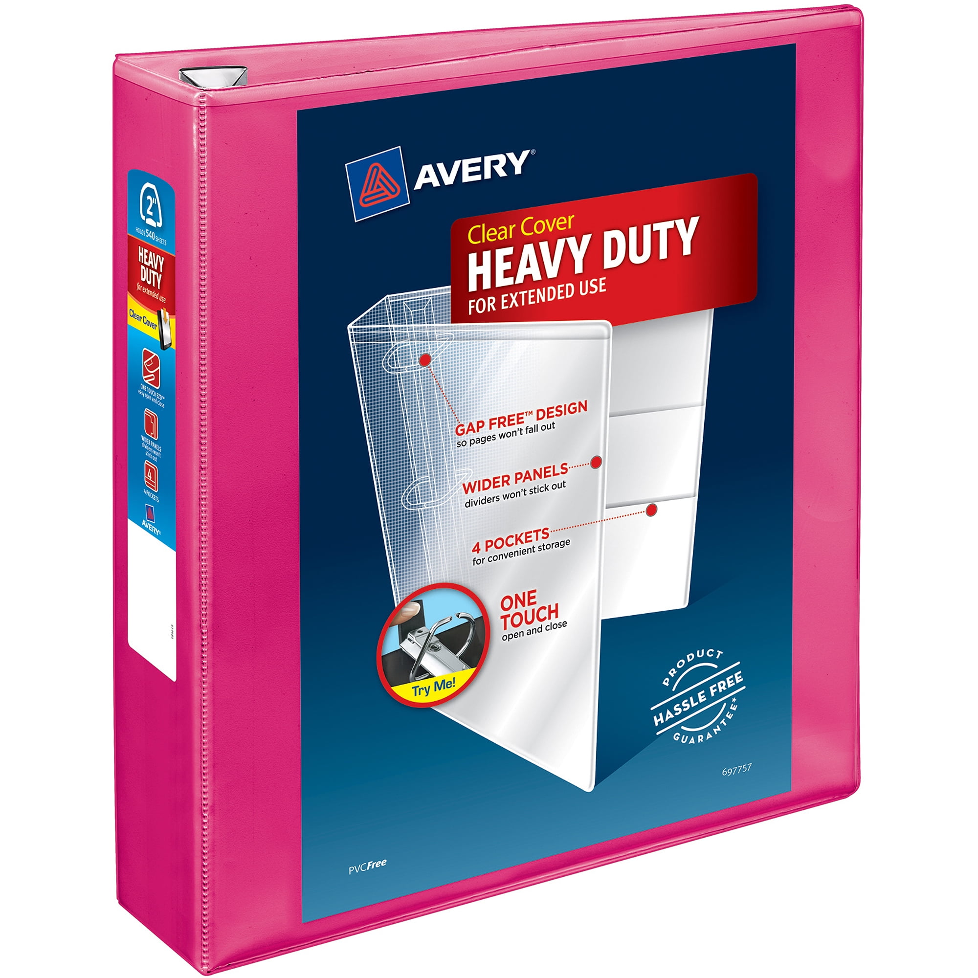 Avery 2" Heavy Duty Cc Pink Binder Pdq