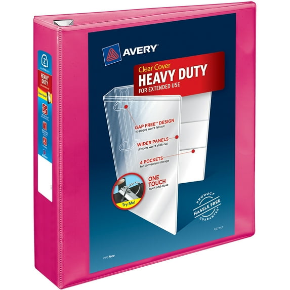 Avery 2" Heavy Duty Cc Pink Binder Pdq