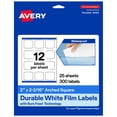 thumbnail image 1 of Avery 2" x 2-3/16" Waterproof Arched Square Labels, 300 Labels, 1 of 10