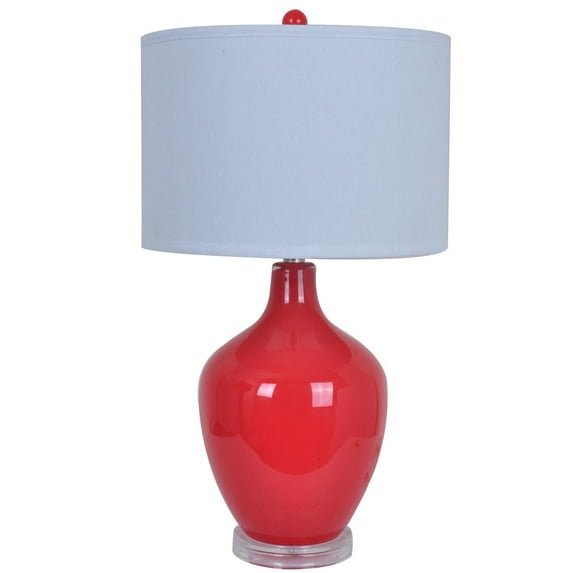 Avery 27-Inch Table Lamp, Red