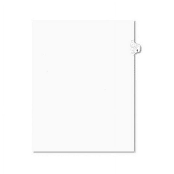Avery-4PK Preprinted Legal Exhibit Side Tab Index Dividers, Avery Style, 26-Tab, E, 11 X 8.5, White, 25/Pack,