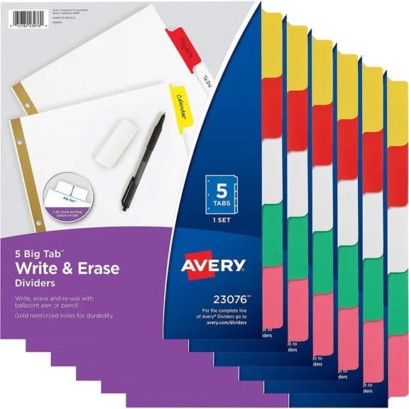 Avery 8-Tab Binder Dividers
