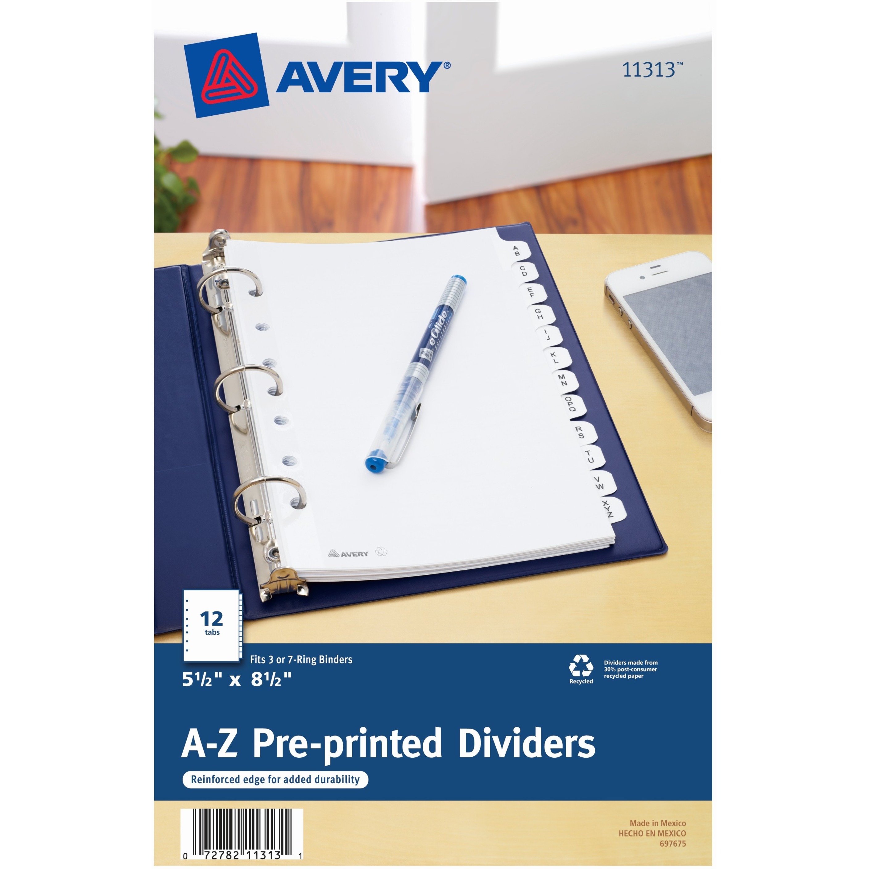 Avery "A-Z" Dividers, 8.5" x 5.5", 1 Binder Divider Set (11313) - image 1 of 5