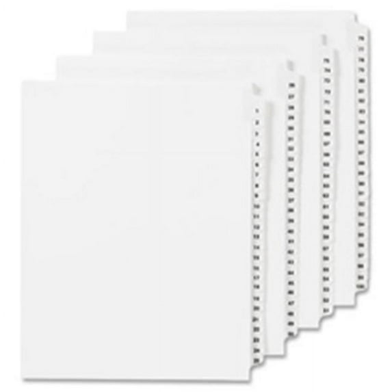 Avery AV Legal Index- Side Tab 9- White- 8.5 in. x 11 in.- 25-PK- .55 Cut