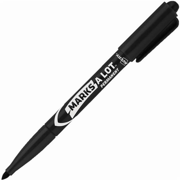 Avery AVE29850 Bullet Marker Point Marks A Lot Value Pack Pen-Style Permanent Markers - Case of 20 - Pack of 200