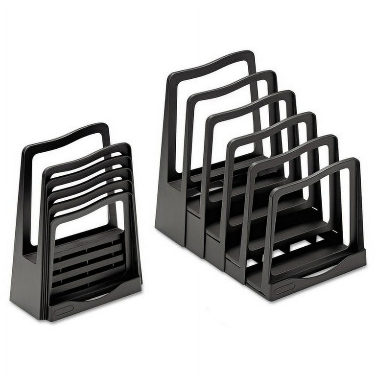 Adjustable File Rack, 5 Sections, Letter Size Files, 8 Adjustable File Rack, 5 Sections, Letter Size Files, 8