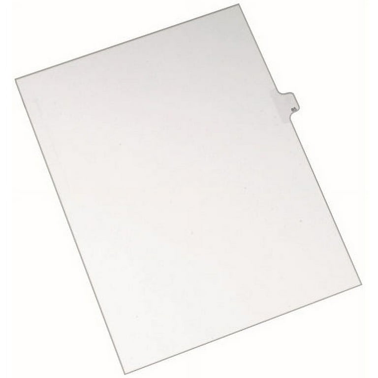 Avery Alllstate Style Individual Legal Dividers - 25 x Divider(s) - Side Tab(s) - 85 - 1 Tab(s)/Set - 8.5 Avery Alllstate Style Individual Legal Dividers - 25 x Divider(s) - Side Tab(s) - 85 - 1 Tab(s)/Set - 8.5