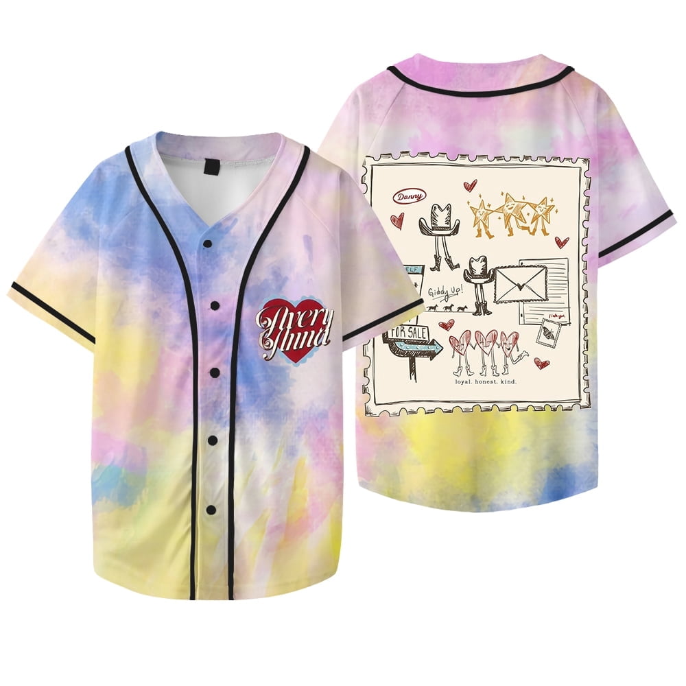 Avery Anna Doodle Baseball Jersey Let Go Letters Tour - Walmart.com