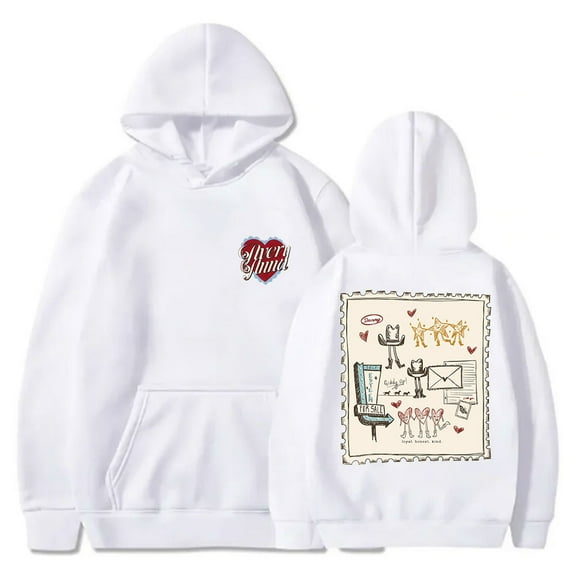 Avery Anna Doodle Hoodies Let Go Letters Tour Merch Women Men Fashion Long Sleeve Sweatshirts