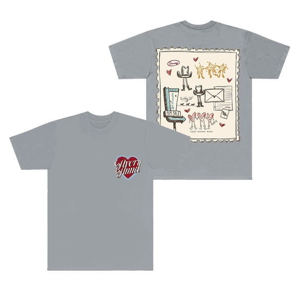 Avery Anna Doodle T-Shirts Let Go Letters Tour Merch Cosplay Women Men Fashion Short Sleeve Tee