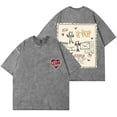 thumbnail image 1 of Avery Anna Doodle Wash T-Shirts Let Go Letters Tour 2025 Merch Women Men Cotton Short Sleeve Tee, 1 of 6