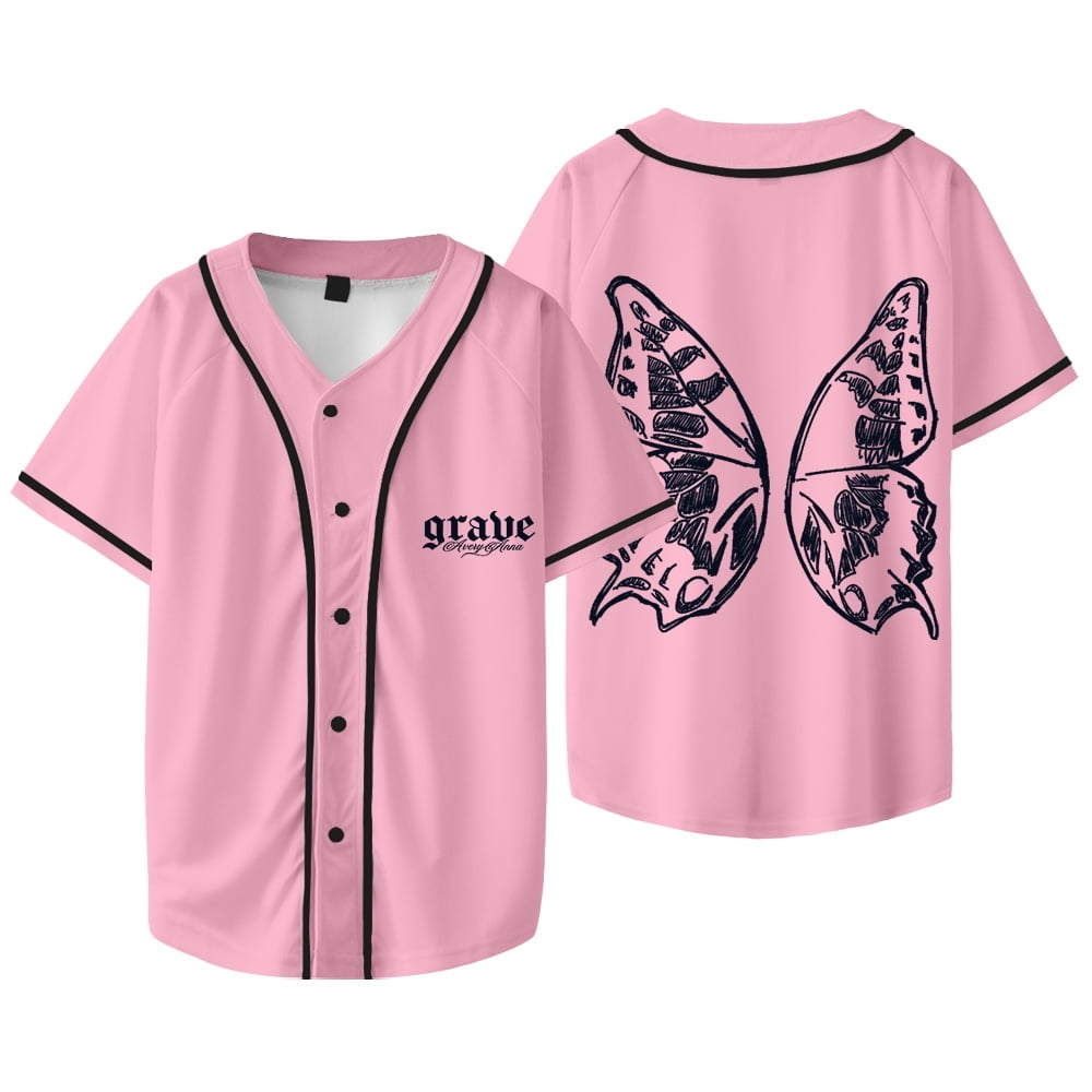 Avery Anna Grave Baseball Jersey Let Go Letters Tour - Walmart.com