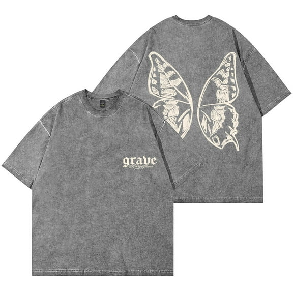 Avery Anna Grave Wash T-Shirts Let Go Letters Tour 2025 Merch Women Men Cotton Short Sleeve Tee