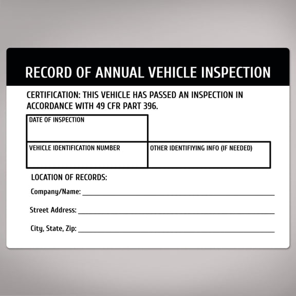 Avery Annual Vehicle Inspection Stickers, 5" x 3.5", 8 Total