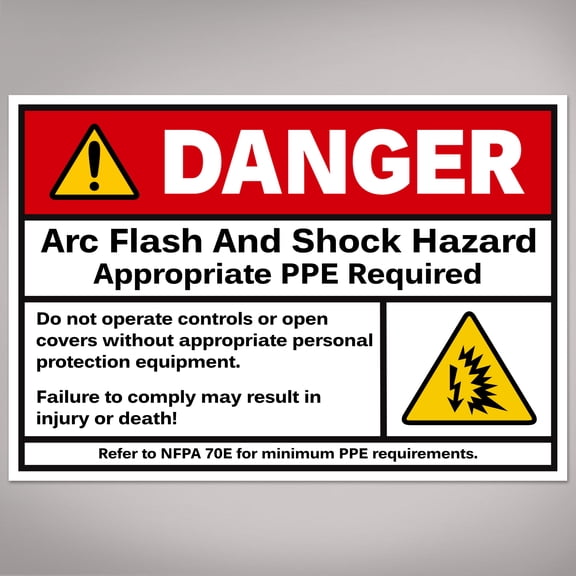 Avery Arc Flash / Danger Labels, 3.5" x 5", 40 Total