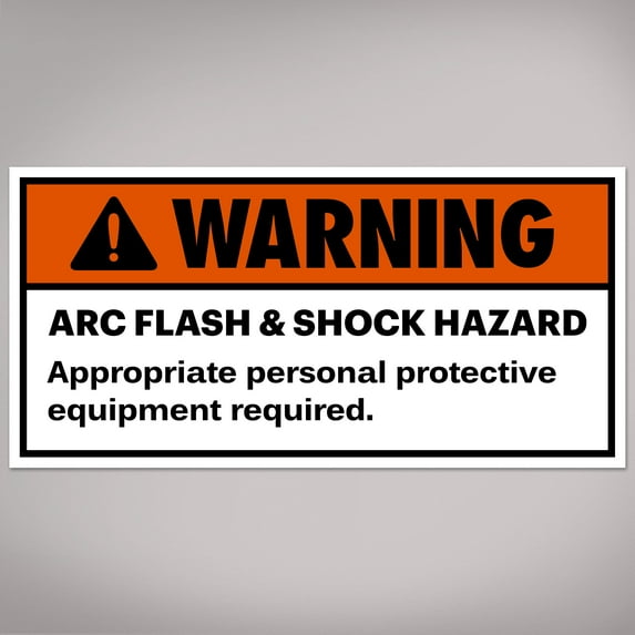 Avery Arc Flash / Shock Warning Labels, 2" x 4", 20 Total