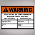 thumbnail image 1 of Avery Arc Flash/Shock Warning Labels, 3.5" x 5", 8 Total, 1 of 7