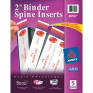 Avery 89101 0.5 in. Spine Width Binder Spine Inserts (16 Inserts/Sheet ...