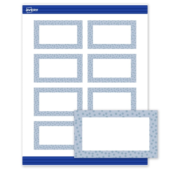 Avery Business Cards, Polka Dots Design, 2" x 3.5", 80ct