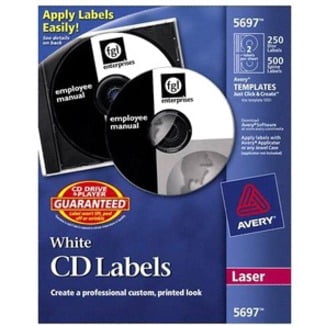 Avery�� CD/DVD and Jewel Case Spine Label