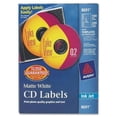 thumbnail image 1 of Avery CD Labels, Matte White, 100 Disc labels & 200 Spine labels (8691) White - 100 / Pack, 1 of 7