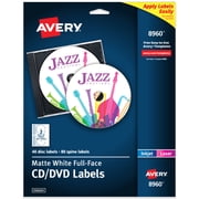 Avery Full-Face CD Labels, 40 CD Labels & 80 Spine Labels 8960