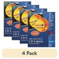 (4 pack) Avery CD Labels, Print to the Edge, Permanent Adhesive, Matte ...