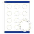 thumbnail image 1 of Avery Cards, 2" Diameter, Green Florals w/ Gold Dots, 120ct, 1 of 11