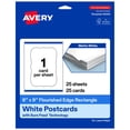 thumbnail image 1 of Avery Cards with Flourished Edges, 6" x 9", Matte White, 25ct, 1 of 8