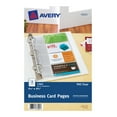 Avery Clear Business Card Organizer Pages for 5.5" x 8.5" Mini Binders