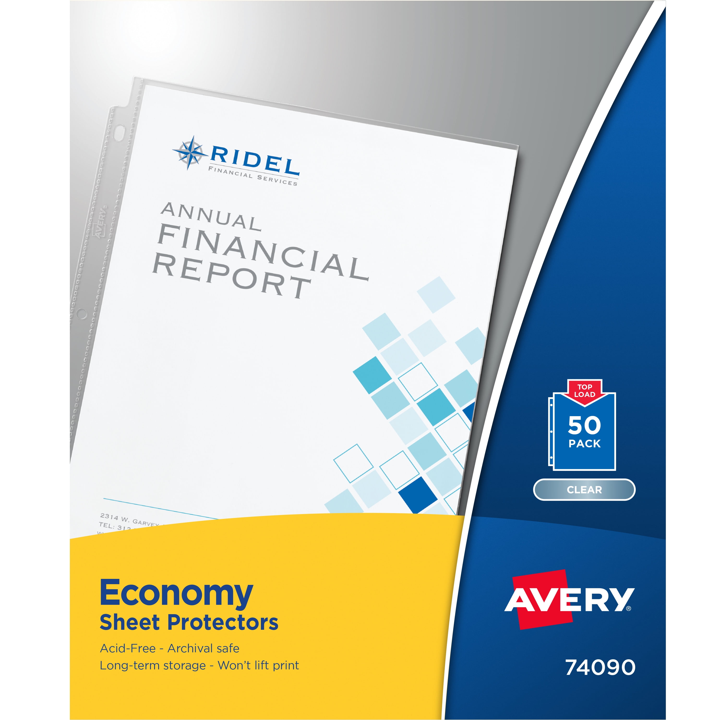 Avery Clear Economy Sheet Protectors, Top Load, 50ct (74090)