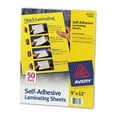 thumbnail image 1 of Avery Clear Self-Adhesive Laminating Sheets 3 mil 9 x 12 50/Box 73601, 1 of 2