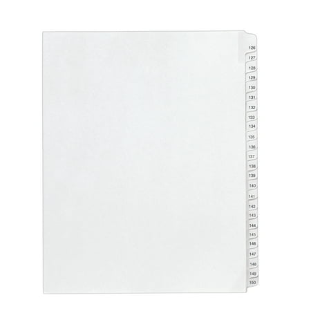Avery Collated Legal Dividers Allstate Style, Letter Size, 126-150 Tab Set (1706)