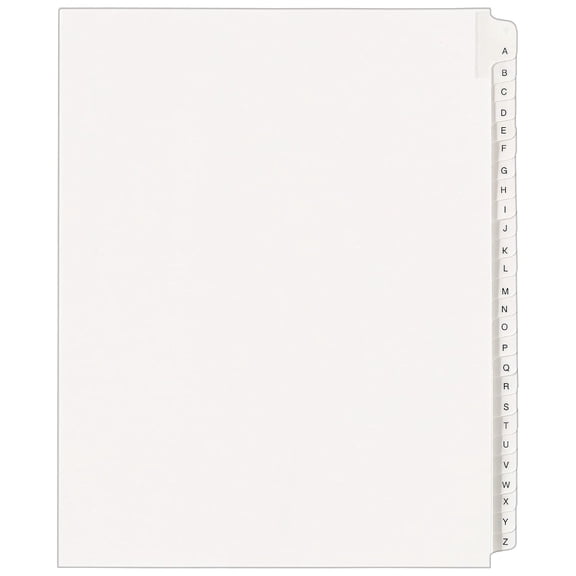 Avery Collated Legal Dividers Allstate Style, Letter Size, A-Z Tab Set (1700)