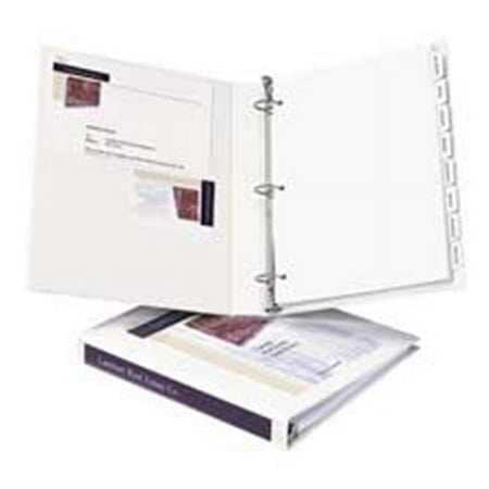 Avery Consumer Products AVE09401 Slant-Ring View Binder- 1-.50in. Capacity- 11in.x8-.50in.- White