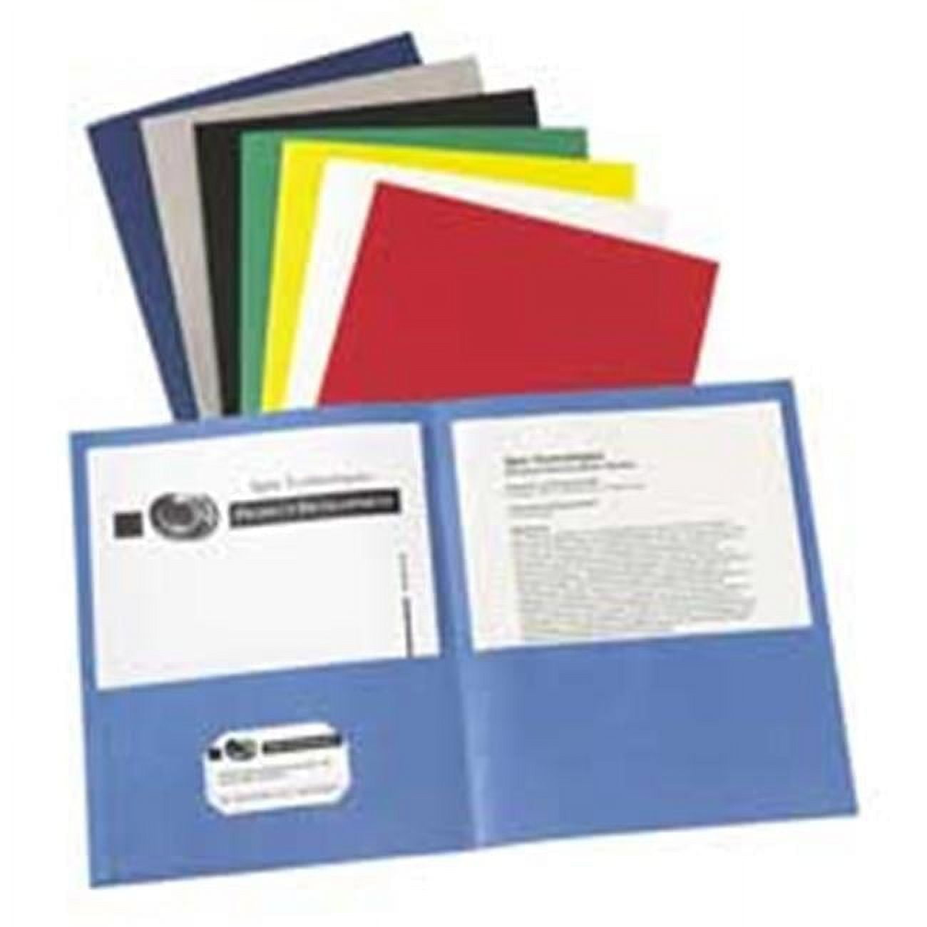 Avery Consumer Products AVE47985 Two Pocket folder- 8-.50in.x11in.- W-O Fasteners- Dark Blue
