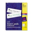 thumbnail image 1 of Avery Consumer Products AVE5305 Laser-Inkjet Tent Cards- Perforated- 8-.50in.x2-.50in.- WE, 1 of 1