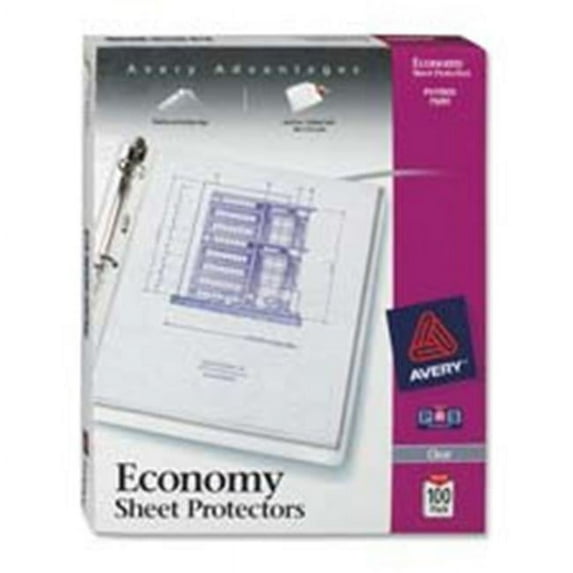 Avery Consumer Products AVE75091 Sheet Protector- Economy Weight- 11inchx8-. 50inch- Clear