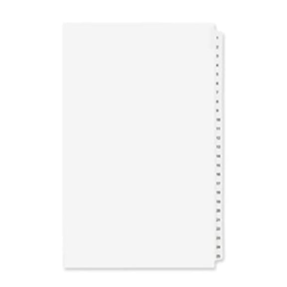 Avery Consumer Products  Side Tab Index Sets - White