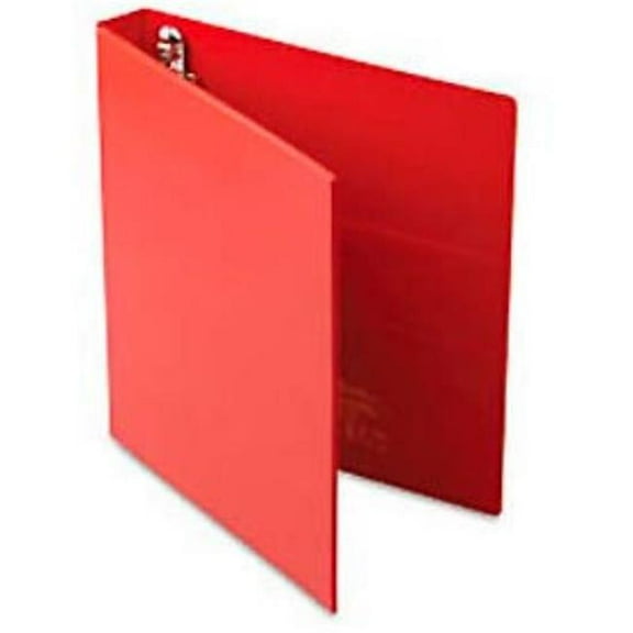 Avery Dennison B38084 1 in. Heavy-Duty Vinyl EZD Ring Reference Binder - Red