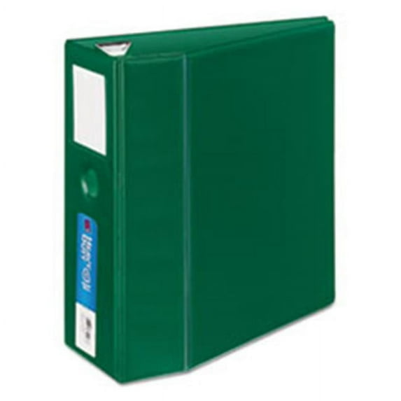 Avery-Dennison 21012 Heavy-Duty Binder with One Touch EZD Rings, Green - 5 in.
