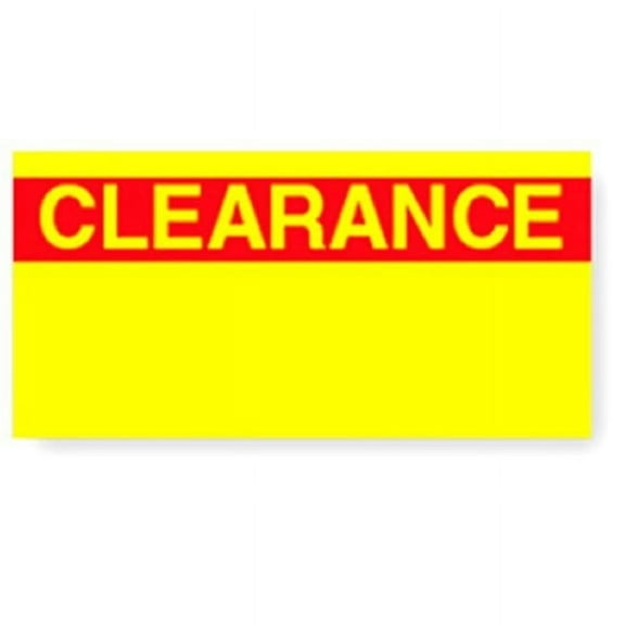 Avery Dennison 264932 8 Roll 1136 Clearance Labels, Yellow - Pack of 8